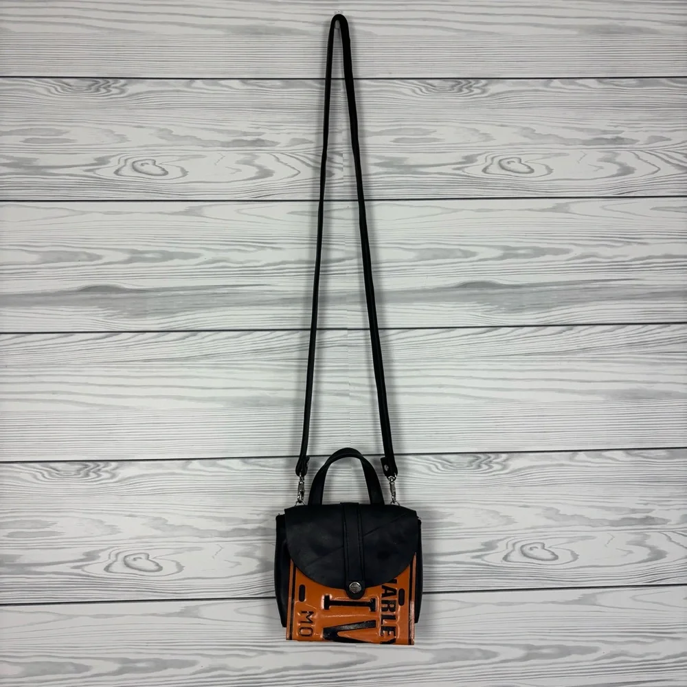 Harley-Davidson Little Earth License Plate Bag Purse Handbag Crossbody - Picture 4 of 16